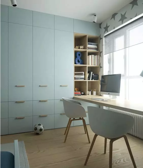 書桌書柜一體如何設(shè)計？