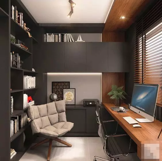 書桌書柜一體如何設(shè)計？